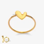 انگشتر طلای 18 عیار طرح قلب نقاشی 1WRL248