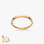 انگشتر طلای 18 عیار طرح نیم تاج قلب 1WRL242