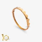 انگشتر طلای 18 عیار طرح نیم تاج قلب 1WRL242 - تصویر 3