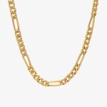 زنجیر طلای 18 عیار طرح فیگارو کم اجرت کد 1WNE066 - تصویر 3