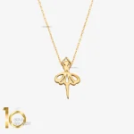 گردنبند طلای 18 عیار طرح مینیمال بالرین 1WNL015