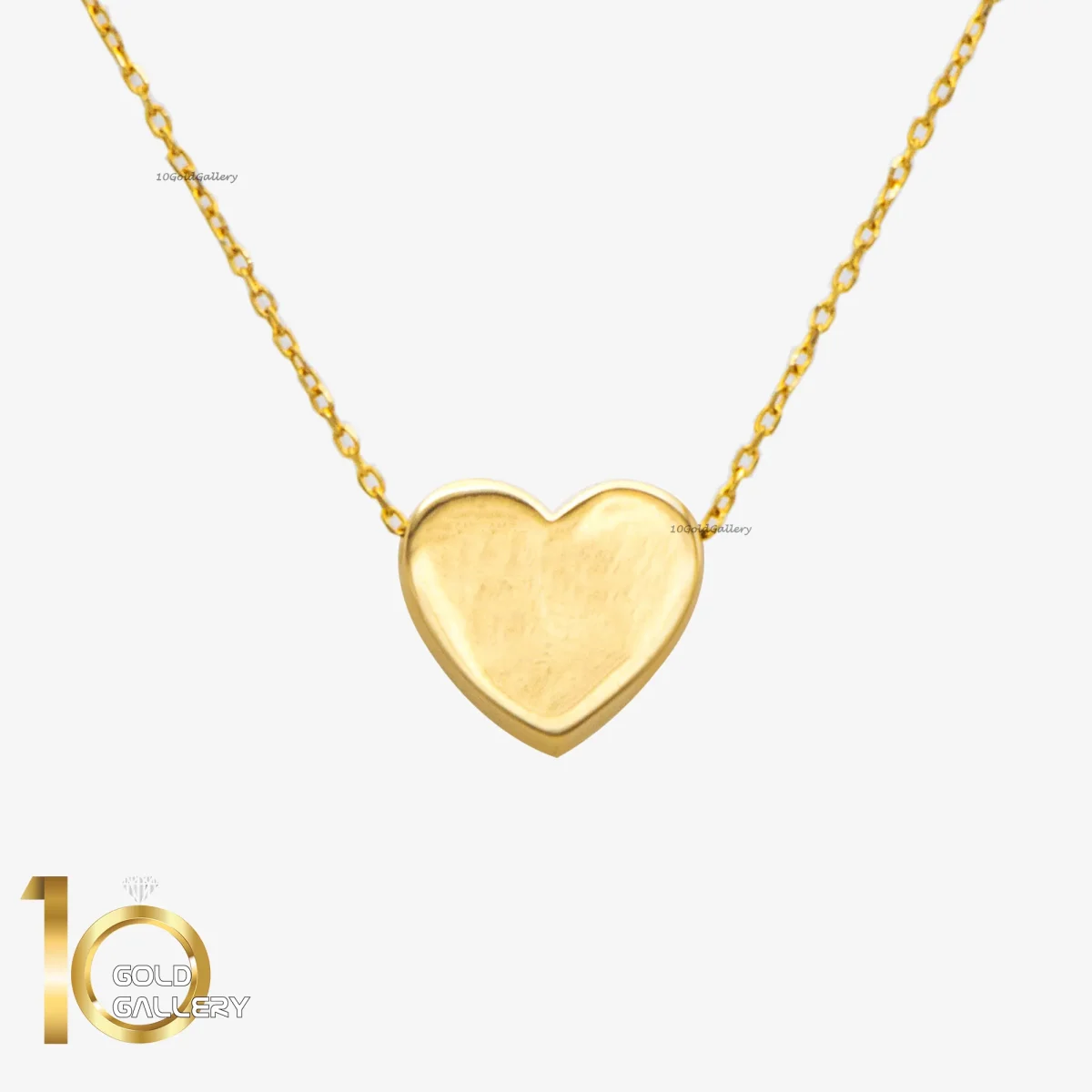 گردنبند طلای 18 عیار طرح مینیمال قلب 1WNL008 - تصویر 1