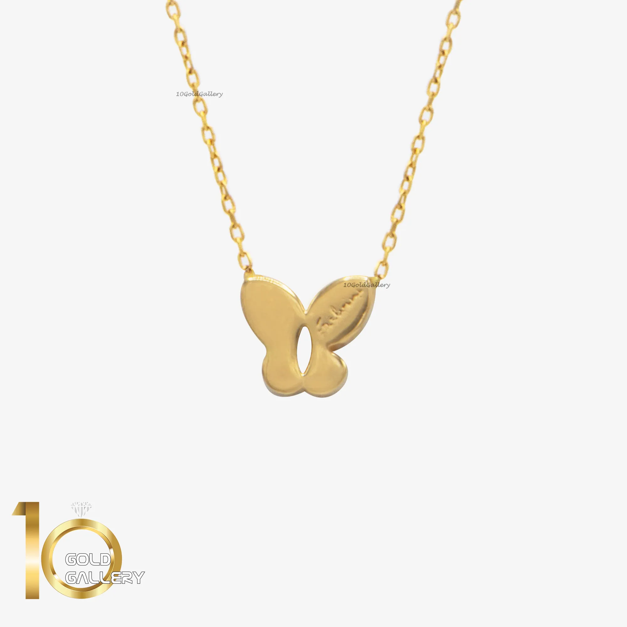 گردنبند مینیمال پروانه بالگرد copy گردنبند طلای 18 عیار طرح مینیمال پروانه 1WNL047 - تصویر 1