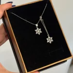 آویز ساعت و آویز گردنبند تراش سفید کم اجرت کد 1WDE031 - تصویر 2