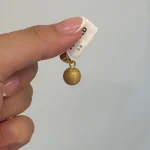 آویز طلای طرح گوی تراش کم اجرت کد 1WDE037 - تصویر 2