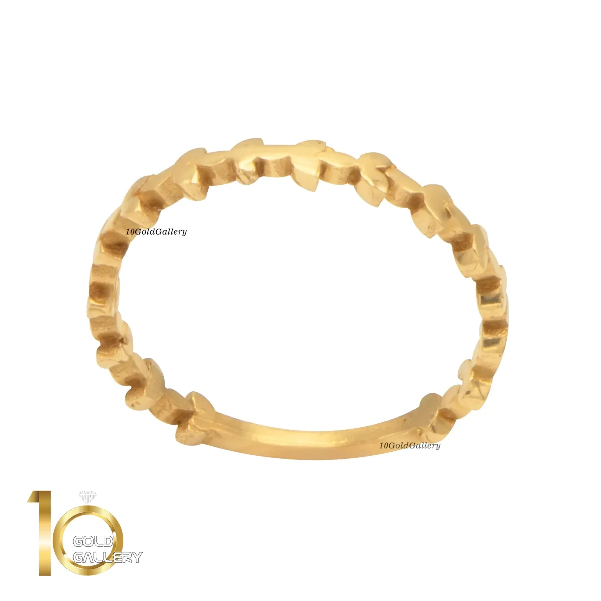 انگشتر طلای 18 عیار طرح  برگ بهار 1WRL058 - تصویر 1