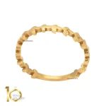 انگشتر طلای 18 عیار طرح  برگ بهار 1WRL058