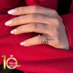 انگشتر طلای 18 عیار طرح انگشتر ماری 1WRL009 - تصویر 4