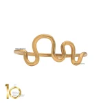 انگشتر طلای 18 عیار طرح منحنی 1WRL061 - تصویر 3