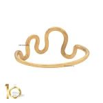 انگشتر طلای 18 عیار طرح منحنی 1WRL061 - تصویر 4