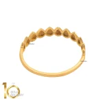 انگشتر طلای 18 عیار طرح نیم تاج قطره 1WRL081 - تصویر 4