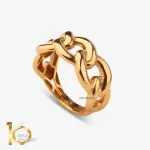 انگشتر طلای 18 عیار طرح کارتیه دامله 1WRL207 - تصویر 2