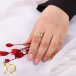 انگشتر طلای 18 عیار طرح کارتیه دامله 1WRL207 - تصویر 3