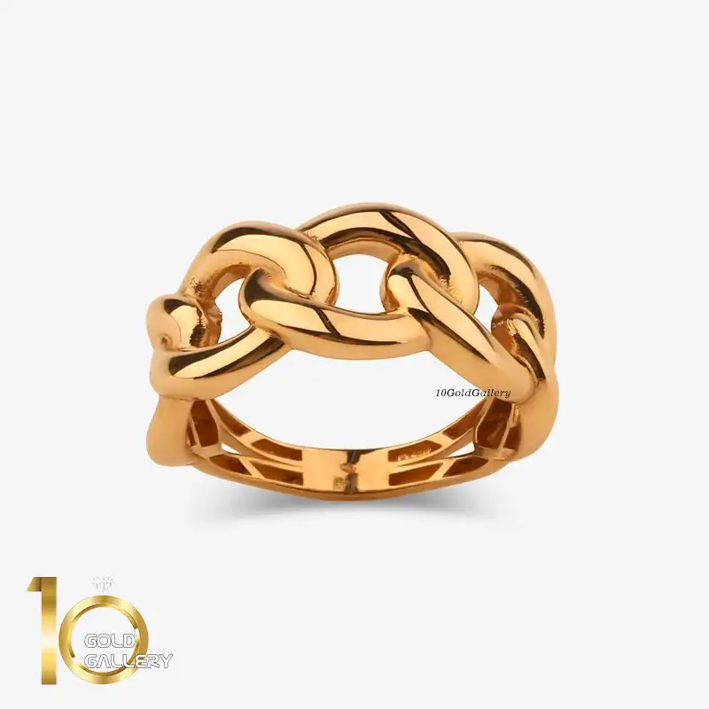 انگشتر مینیمال کارتیه دامله سایز 55 انگشتر طلای 18 عیار طرح کارتیه دامله 1WRL207 - تصویر 1