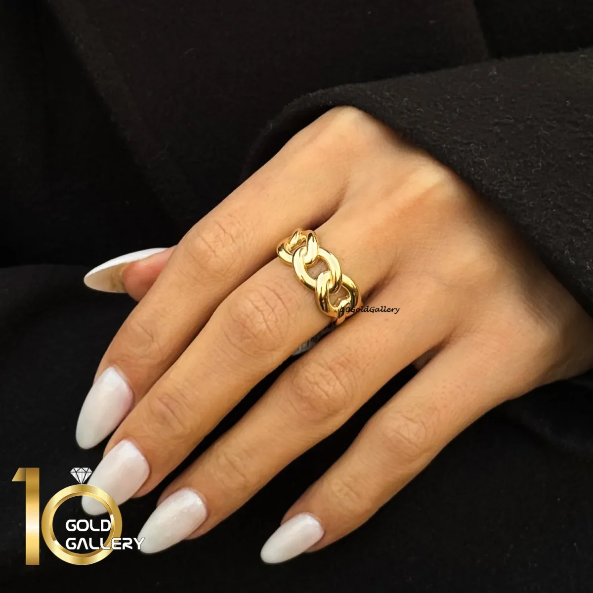 انگشتر طلای 18 عیار طرح کارتیه دامله 1WRL207 - تصویر 4