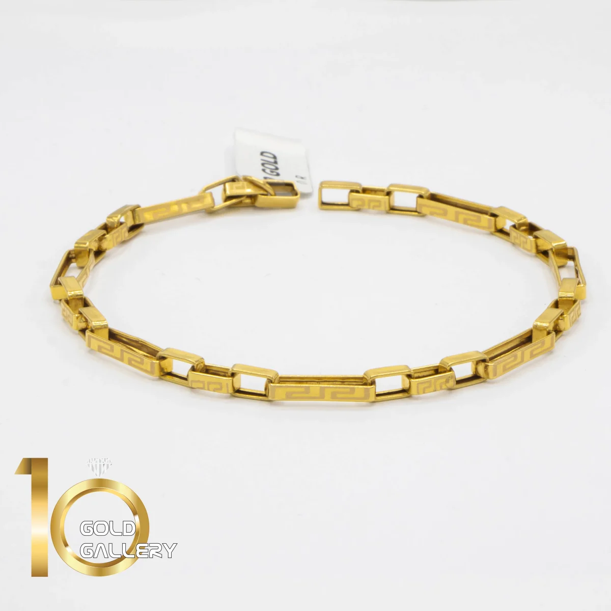 دستبند ورساچه کم اجرت دستبند طلای 18 عیار طرح ورساچه کم اجرت - تصویر 1