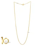 زنجیر طلای 18 عیار طرح سوپر لایت فیگارو 1WNA060 - تصویر 2