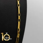 زنجیر طلای 18 عیار طرح ورساچه کم اجرت کد 1WBA123 - تصویر 2