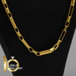 زنجیر طلای 18 عیار طرح ورساچه کم اجرت کد 1WBA123