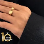 انگشتر طلای 18 عیار طرح آرامیس 1WRL189 - تصویر 3