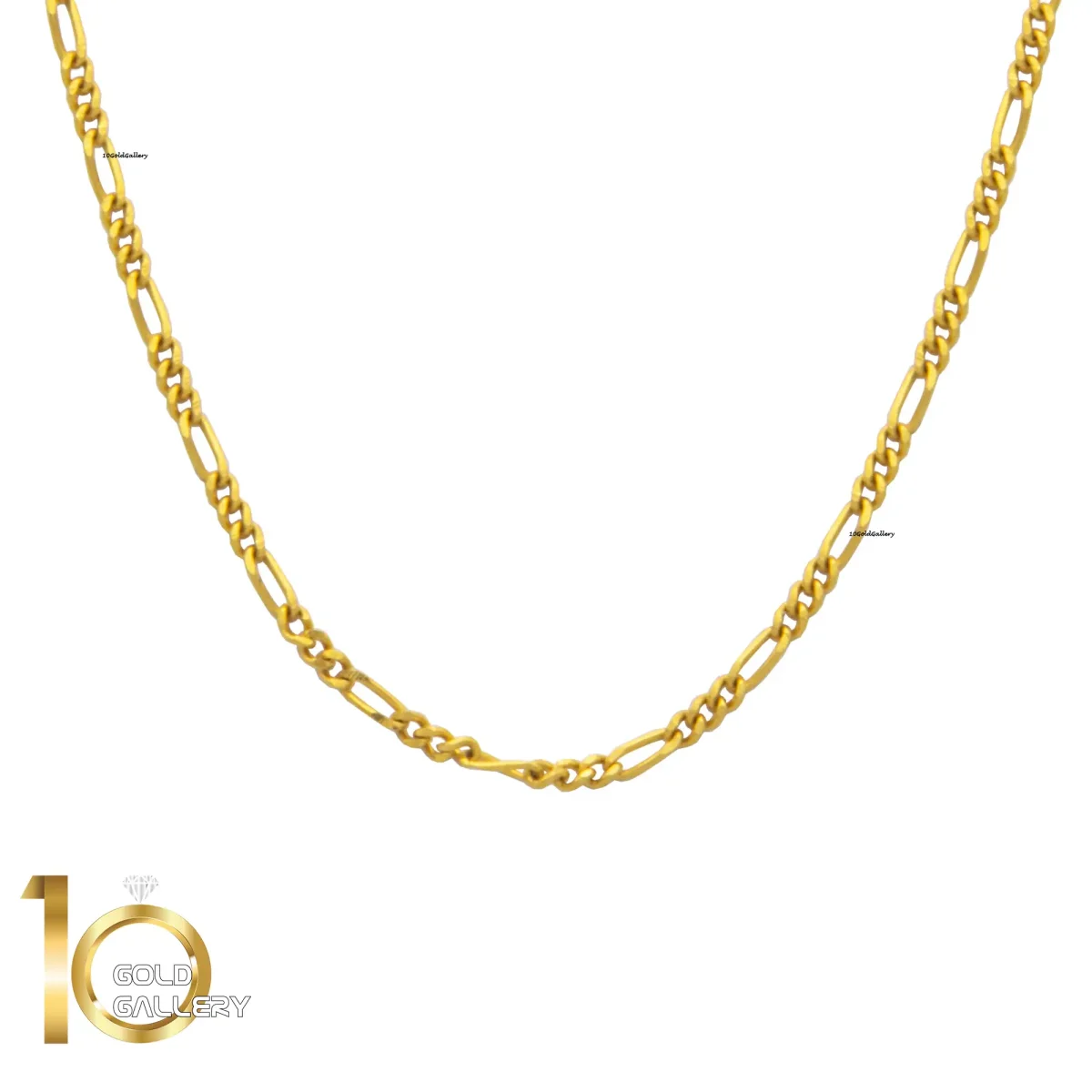 زنجیر طلای 18 عیار طرح سوپر لایت فیگارو 1WNA060 - تصویر 1