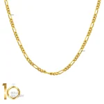 زنجیر طلای 18 عیار طرح سوپر لایت فیگارو 1WNA060