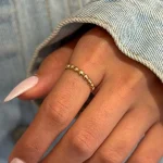 انگشتر طلای 18 عیار طرح گوارسه 1WRL086 - تصویر 5