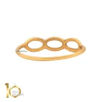 انگشتر طلای 18 عیار طرح بیضی 1WRL073 - تصویر 4