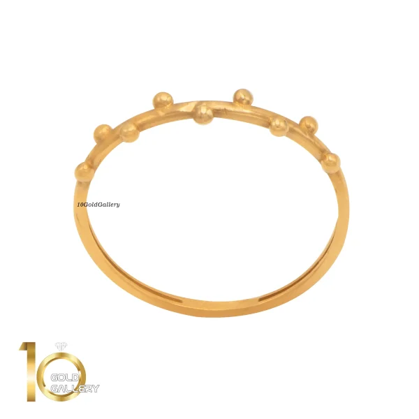 انگشتر طلای 18 عیار طرح شاخه گوارسه 1WRL080