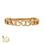 انگشتر طلای 18 عیار طرح قلب 1WRL108 - تصویر 3