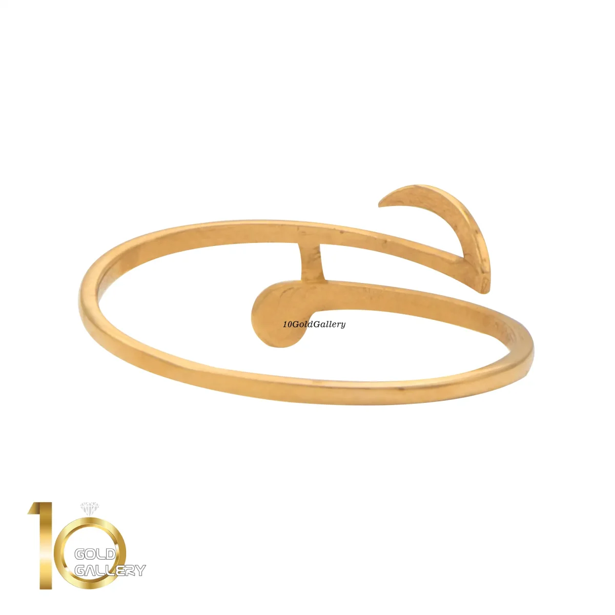 انگشتر طلای 18 عیار طرح میخ 1WRL121 - تصویر 4