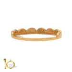 انگشتر طلای 18 عیار طرح نیم تاج گرد 1WRL044 - تصویر 4