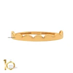 انگشتر طلای 18 عیار طرح نیم تاج گرد 1WRL044 - تصویر 3