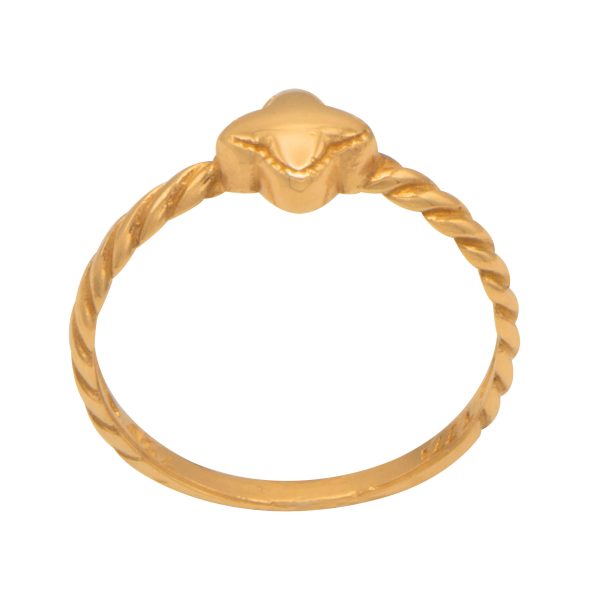 انگشتر طلای 18 عیار طرح ونکلیف پایه یورمن 1WRL125