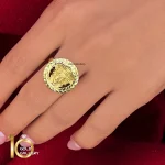 انگشتر طلای 18 عیار طرح مدوسا 1WRA049 - تصویر 3
