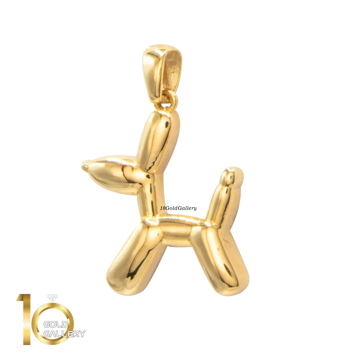 آویز طلای 18 عیار طرح سگ 1WDB026 - تصویر 1
