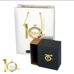 گردنبند طلای 18 عیار طرح بالرین کد 1WNL007 - تصویر 5