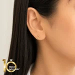 نیمست طلای 18 عیار طرح ستاره کد 1whl139 - تصویر 5