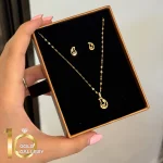 نیمست طلای 18 عیار طرح سروناز کد 1whl183 - تصویر 8
