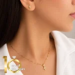 نیمست طلای 18 عیار طرح لویی ویتون کد 1whl154 - تصویر 2