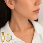 نیمست طلای 18 عیار طرح میکی کد 1whl165 - تصویر 6