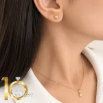نیمست طلای 18 عیار طرح صدف کد 1WHL075 - تصویر 2