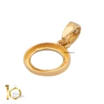 نیمست طلای 18 عیار طرح دایره کد 1whl193 - تصویر 3