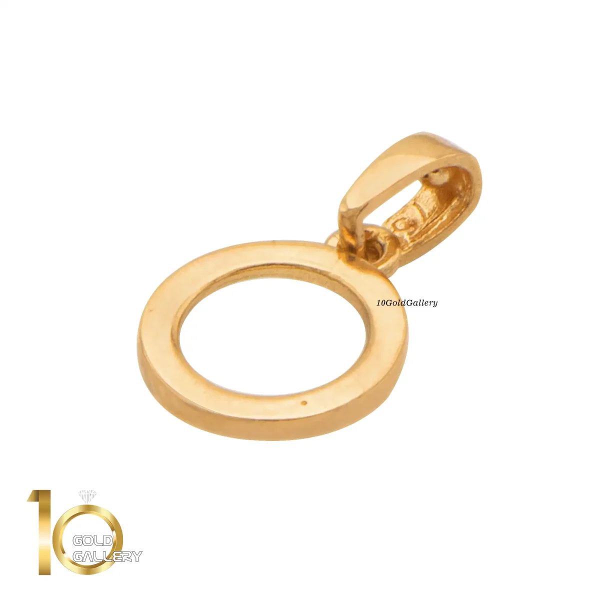 نیمست طلای 18 عیار طرح دایره کد 1whl193 - تصویر 4