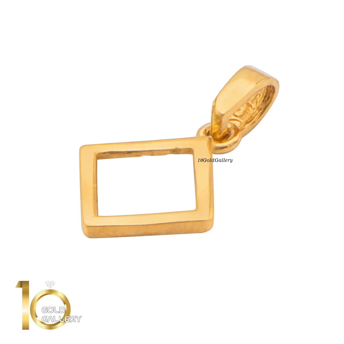 نیمست طلای 18 عیار طرح لوزی کد 1whl190 - تصویر 5
