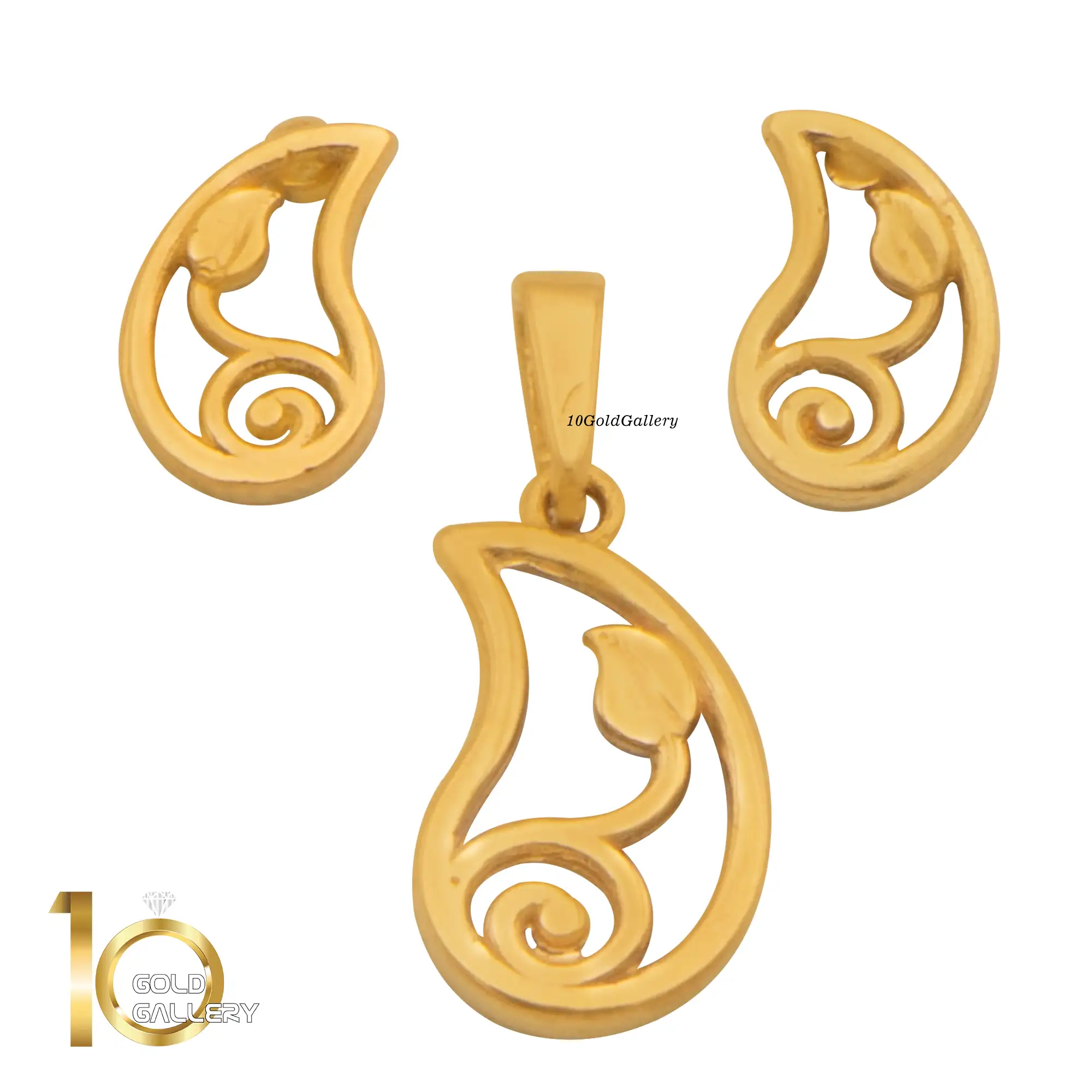 نیمست بته جقه نیمست طلای 18 عیار طرح سروناز کد 1whl183 - تصویر 1