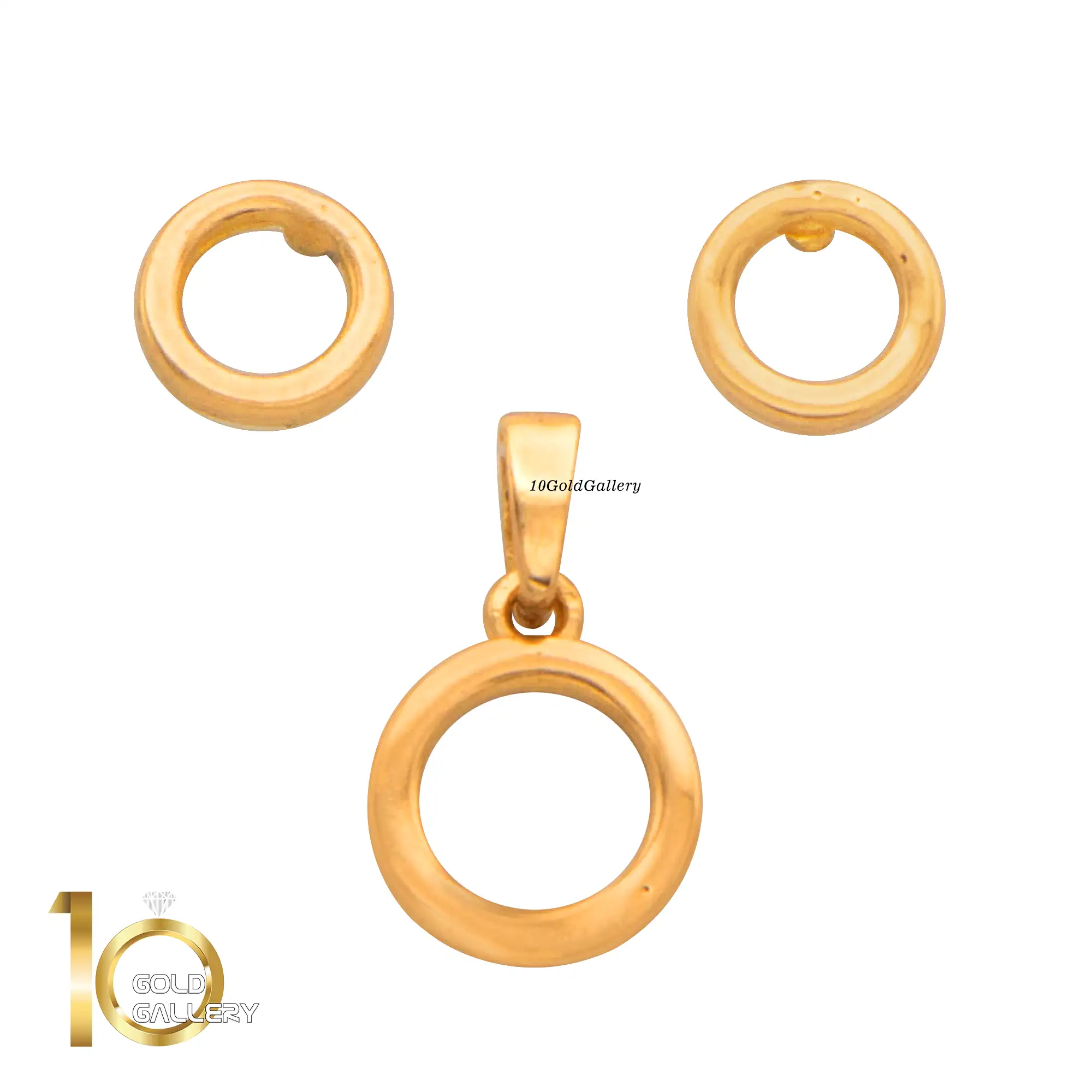 نیمست دایره نیمست طلای 18 عیار طرح دایره کد 1whl193 - تصویر 1