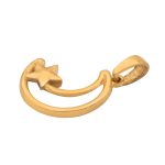 نیمست طلا 18 عیار طرح ماه و ستاره کد 1whl160 - تصویر 3