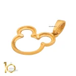 نیمست طلای 18 عیار طرح میکی کد 1whl165 - تصویر 5