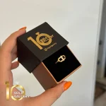 انگشتر طلای 18 عیار کم اجرت طرح فرد نگین 1WRE046
